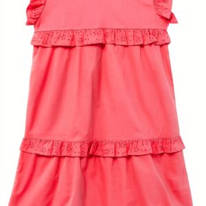 Mädchenkleid Noa Noa Kurzarm Kniebund Porcelain Rose-0