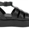 Buffalo Damen Sandalen Synthetik Blockabsatz Schnalle-6
