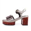 Sandalias Mujer Damen Silber Gold modisch bequem-7