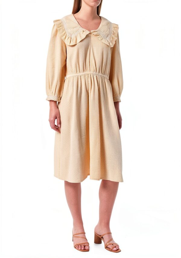 Damenkleid Noa Noa Gelb Freizeitkleider Sommer-1