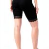 Noa Noa Leggings Damen Spitze Jersey Kurz schwarz-2