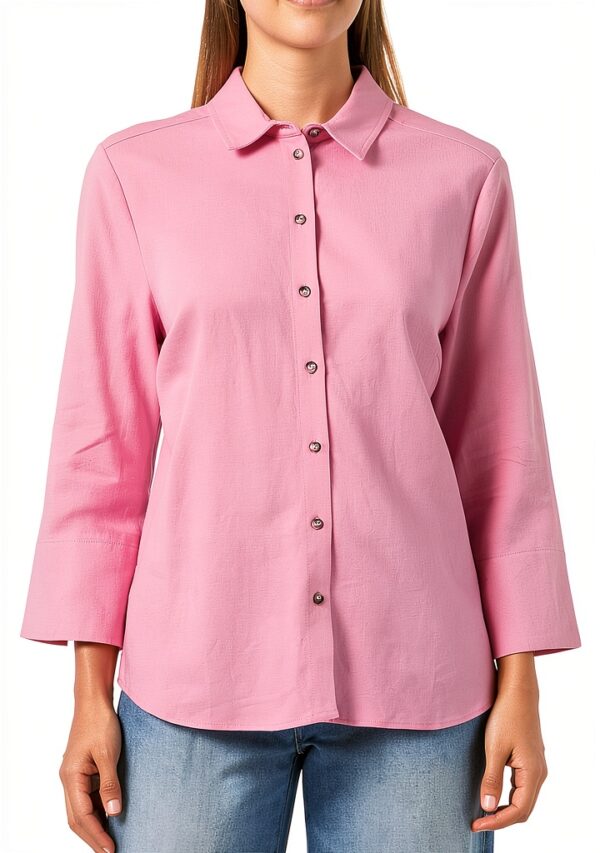 Noa Noa Damen Shirt Mauve Orchid 3/4 Ärmel Seitenschlitz-0
