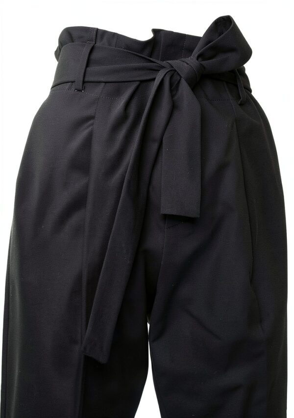 Noa Noa Damenhose Schwarz mit Gürtel Größe 36W 31L-3