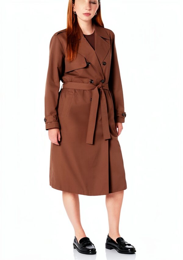 The Drop Trenchcoat Damen Baumwoll-Nylon lockere Passform-0