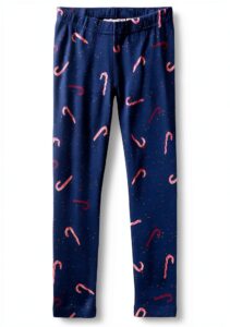 Noa Noa Mädchen Leggings Soft Jersey Candy Cane Print-0