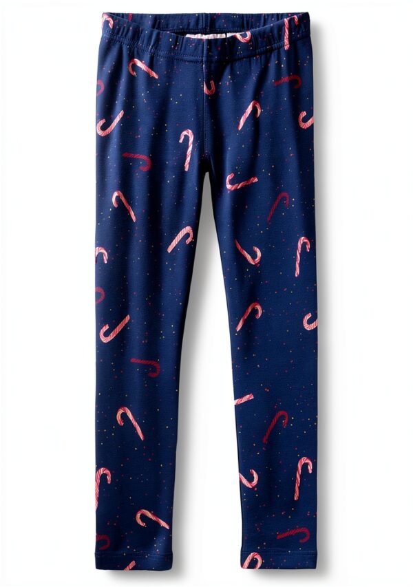 Noa Noa Mädchen Leggings Soft Jersey Candy Cane Print-0