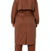 The Drop Trenchcoat Damen Baumwoll-Nylon lockere Passform-4