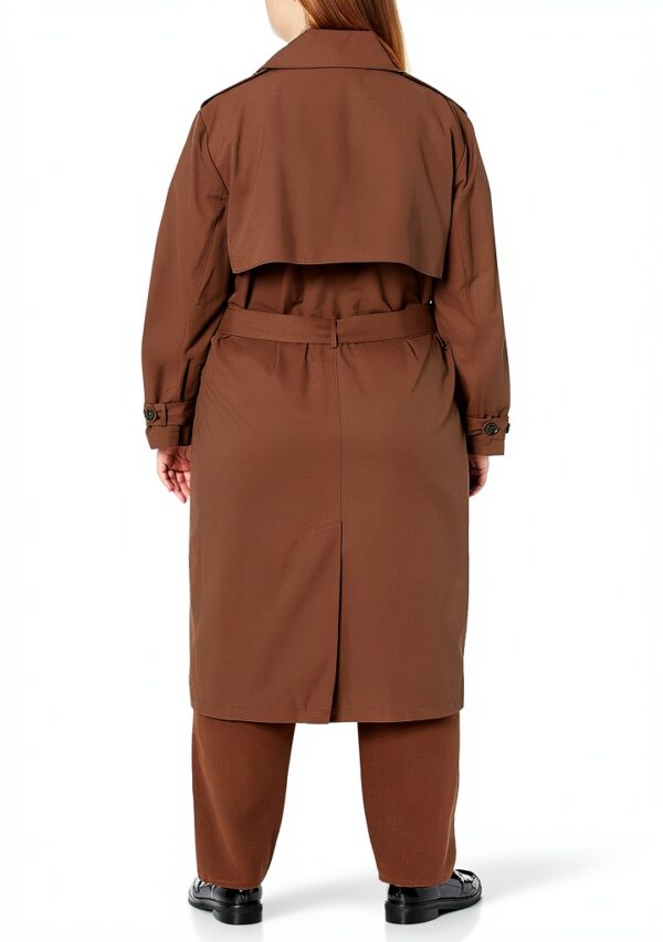 The Drop Trenchcoat Damen Baumwoll-Nylon lockere Passform-4