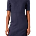 Noa Noa Damenkleid Kurzarm Dunkelblau Melange-0