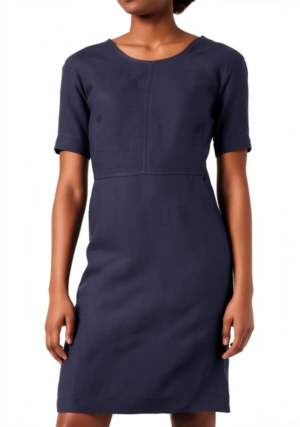 Noa Noa Damenkleid Kurzarm Dunkelblau Melange-0