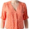 Noa Noa Damen Bluse Kurzarm Print Rot Grössen 34-46-1