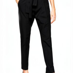 Noa Noa Damenhose Schwarz mit Gürtel Größe 36W 31L-0