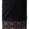 Noa Noa Leggings Damen Spitze Jersey Kurz schwarz-1