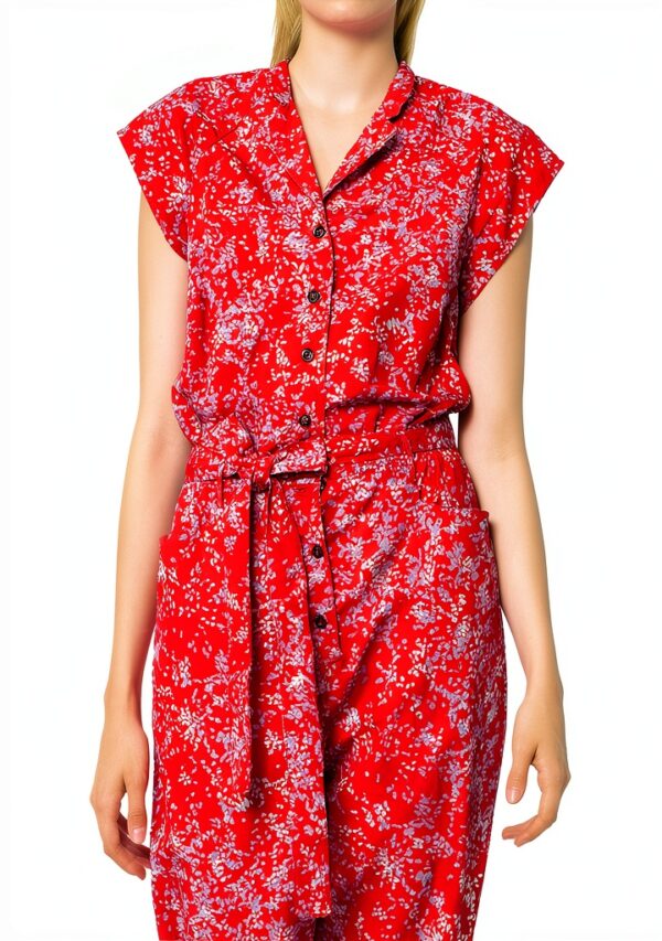 Noa Noa Damenkleid Baumwolle Ärmellos Mehrfarbig Print-1