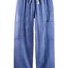 Mamiye Brothers Damen Hose Loose Fit Elastischer Bund-4