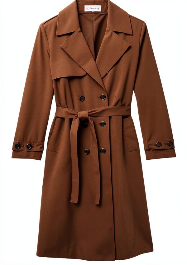 The Drop Trenchcoat Damen Baumwoll-Nylon lockere Passform-5
