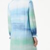 Noa Noa Damen Tunika Kleid Kragenbund Ärmelbündchen Blau-4