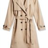 The Drop Trenchcoat Damen Baumwoll-Nylon lockere Passform-5