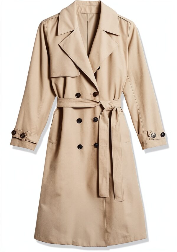 The Drop Trenchcoat Damen Baumwoll-Nylon lockere Passform-5