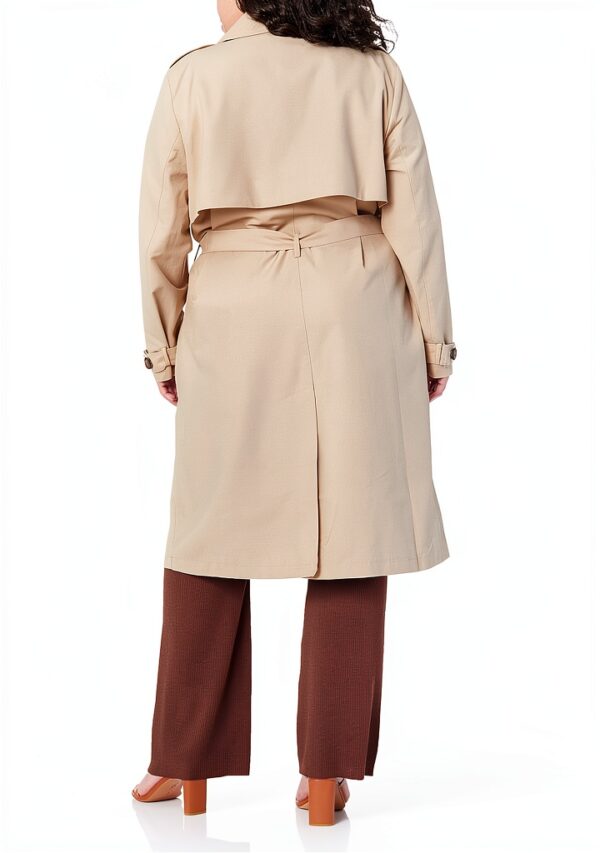 The Drop Trenchcoat Damen Baumwoll-Nylon lockere Passform-4