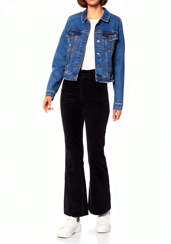 Noa Noa Damen Corduroy Hose 32 Lang India Ink-1