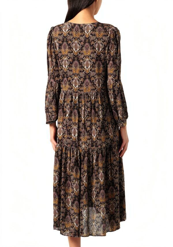 BinaNN Dress Print Green/Brown Größe 38-46 Noa Noa Damen Sommerkleid-2