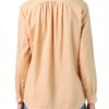 Sheer Linen Bluse Noa Noa Almost Apricot Damen-3