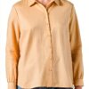 Sheer Linen Bluse Noa Noa Almost Apricot Damen-0