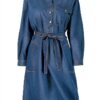 Noa Noa Damen Oversized Shirt Dress XL Denim-0