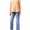 Sheer Linen Bluse Noa Noa Almost Apricot Damen-1
