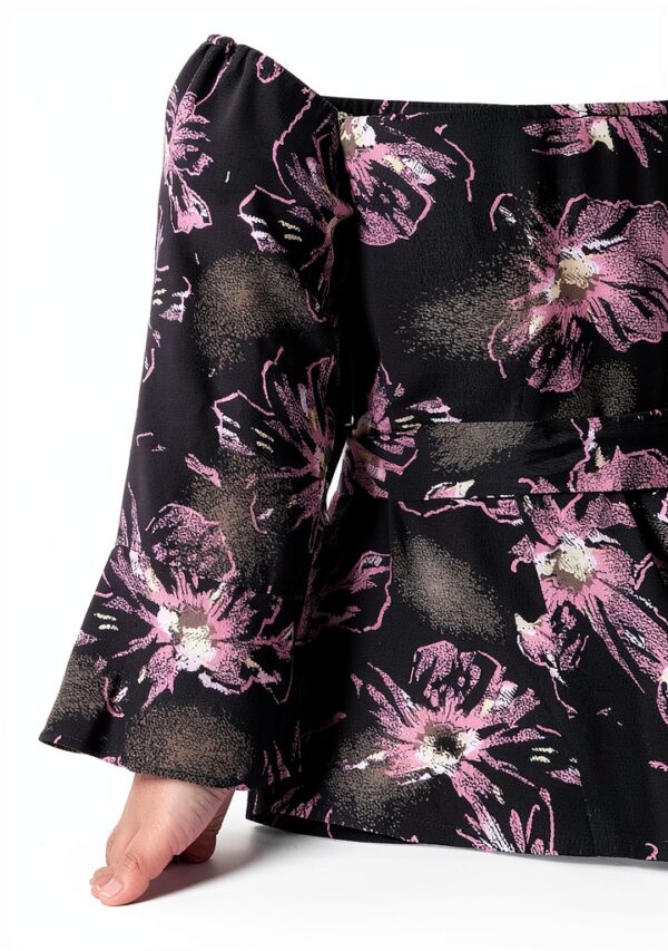Noa Noa Damen-Shirt-Dress mit 3/4 Ärmeln-5