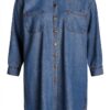 Noa Noa Denim Blue Oversized Shirtdress für Damen Größe 36‑46-1
