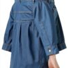 Noa Noa Denim Blue Oversized Shirtdress für Damen Größe 36‑46-3