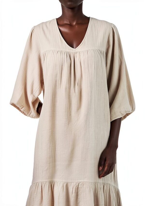 Bio-Baumwollkleid Noa Noa Damen Casual Naturfarbe-1