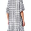 Noa Noa Damen Kurzarm Kleid Unique Dress Off White Größe S-M-3