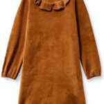 Mädchen Kleid Noa Noa Golden Brown Sommerkleid-0