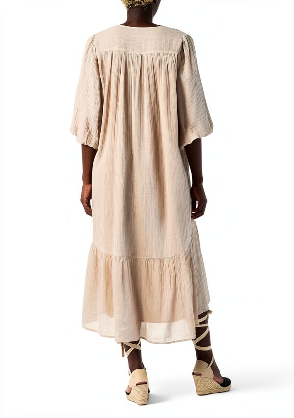 Bio-Baumwollkleid Noa Noa Damen Casual Naturfarbe-3