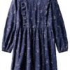 AmeliaNNM Noa Noa Print Blue Mädchenkleid Baumwolle-0