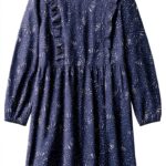 AmeliaNNM Noa Noa Print Blue Mädchenkleid Baumwolle-0