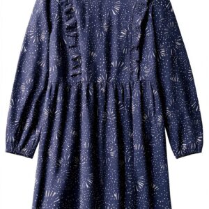 AmeliaNNM Noa Noa Print Blue Mädchenkleid Baumwolle-0