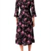 Noa Noa Damen-Shirt-Dress mit 3/4 Ärmeln-4