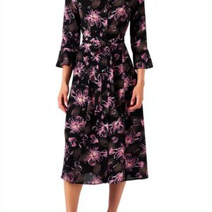 Noa Noa Damen-Shirt-Dress mit 3/4 Ärmeln-0