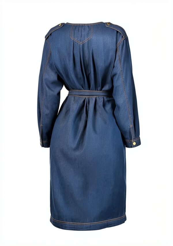 Noa Noa Damen Oversized Shirt Dress XL Denim-2