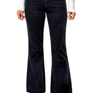 Noa Noa Damen Corduroy Hose 32 Lang India Ink-0