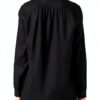Sheer Linen Bluse Noa Noa Schwarz Damen Größe 34-3
