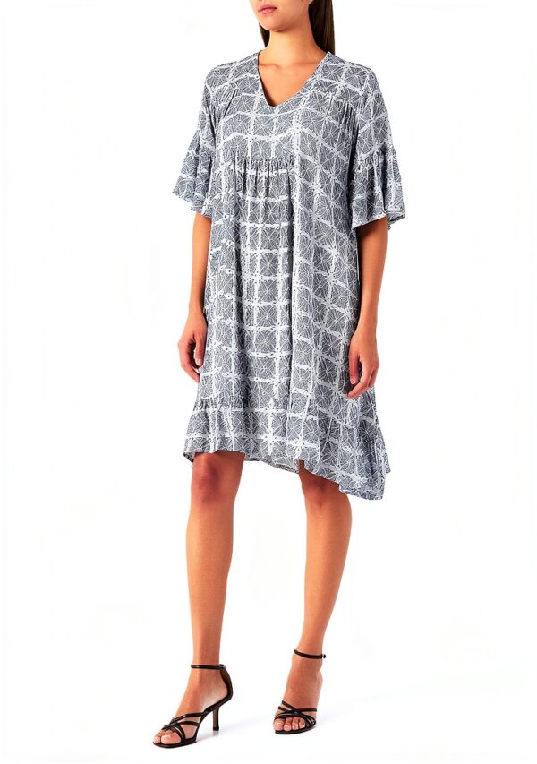 Noa Noa Damen Kurzarm Kleid Unique Dress Off White Größe S-M-1