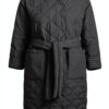Oversize Mantel Noa Noa Damen Schwarz recyceltes Polyester-1