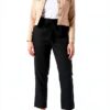 Noa Noa Leinenhose Damen Loose Fit - Schwarz 37W/27L-1
