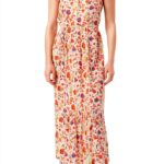 Noa Noa Sommerkleid Damen Print White Multi Größe 34‑46 mit Rüschen-0
