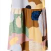 Noa Noa Langarm Kleid mit Print in Gelb‑Grün‑Blau, Größe 40-4